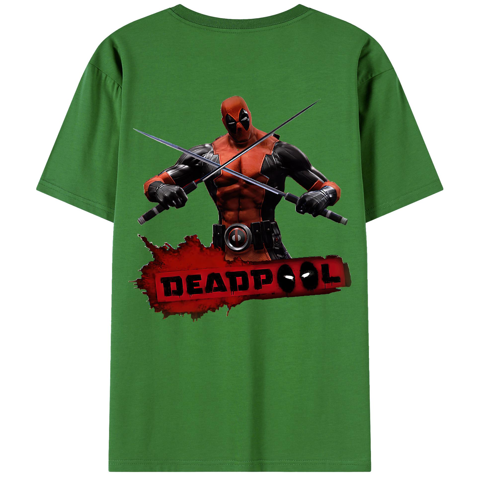 （画像用） Deadpool デッドプール レディース半袖Tシャツ(バックプリント)